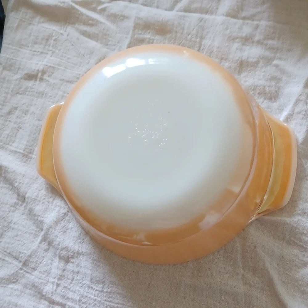 Fire King Peach Lustre Baking Dish 1 Qt #436, beautiful